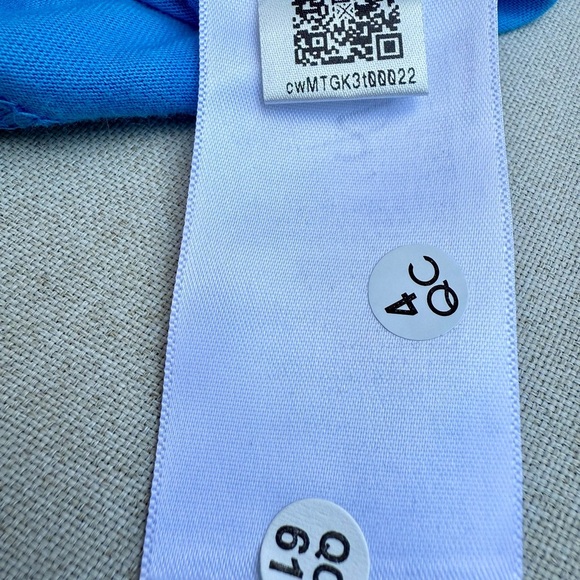 Adidas Golf Logo Tee Blue Large NWT Soft Cotton Shir - Picture 7 of 8